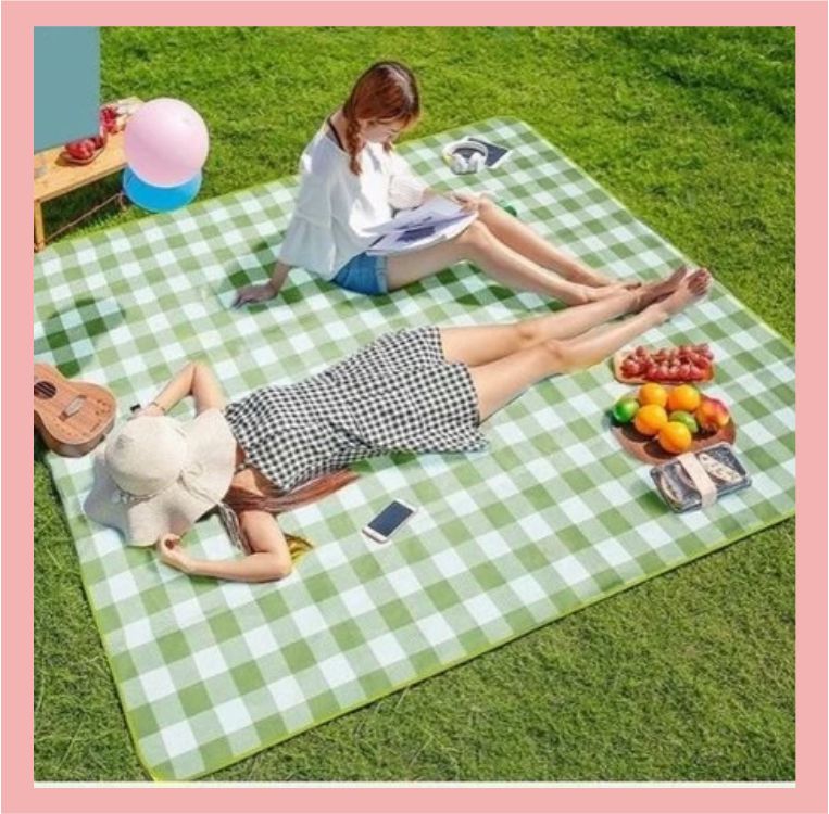 Tikar Piknik Lipat Outdoor Waterproof Tebal Jumbo Alas Duduk