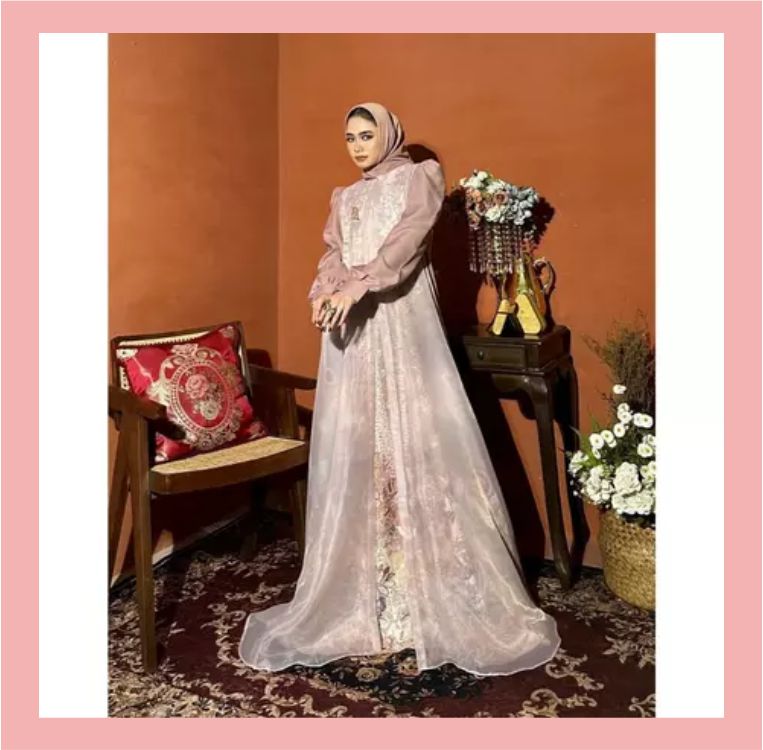 Camila Dress Material Lady Zr Organza Pattern Exlusive