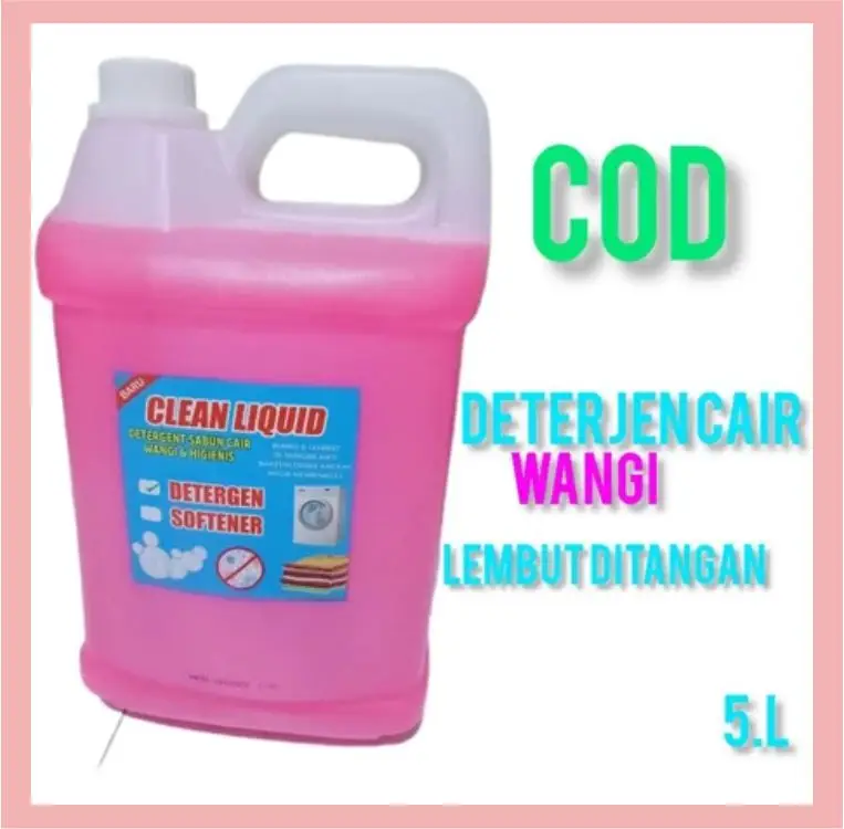 Deterjen Cair 5 Liter Premium Wangi Dan Hemat