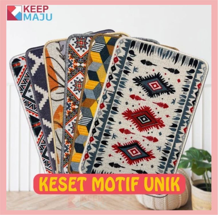 Keset Pintu Masuk Bermotif Unggulan