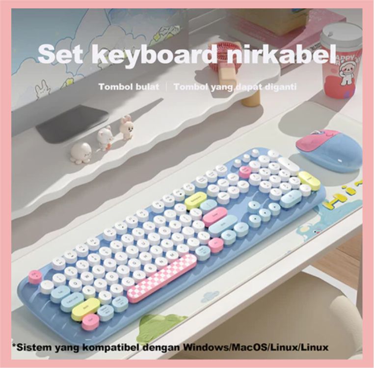 Keyboard Mouse Wireless 2 in 1