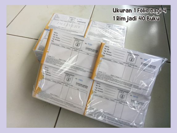Nota Laundry rangkap 4