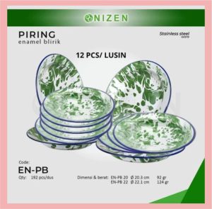 Piring Seng Jadul Enamel Piring Makan Blirik