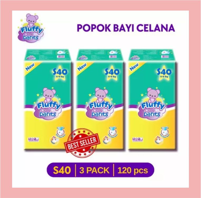 Popok Bayi Celana S40 M30 L26 XL26