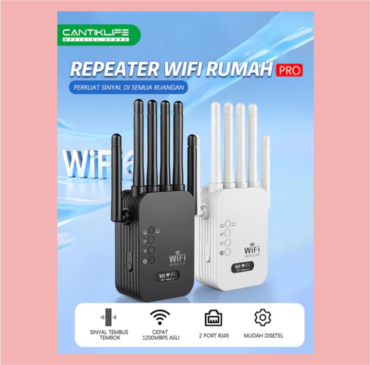 Repeater WiFi 1200Mbps Dual Band 2.4G