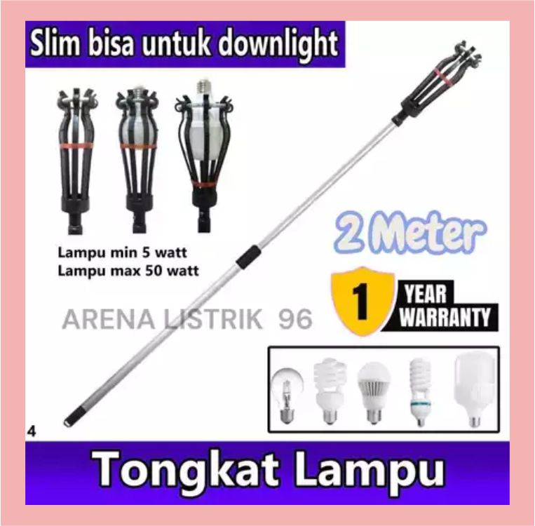 Tongkat Pengganti Lampu 8 Jari