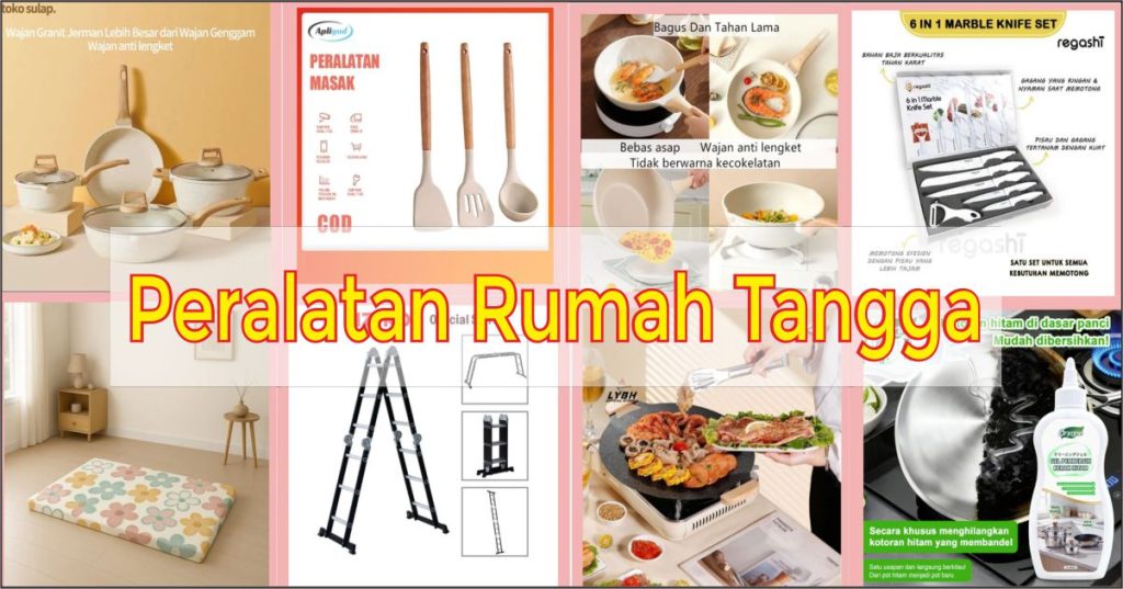 Jual Peralatan rumah tangga murah