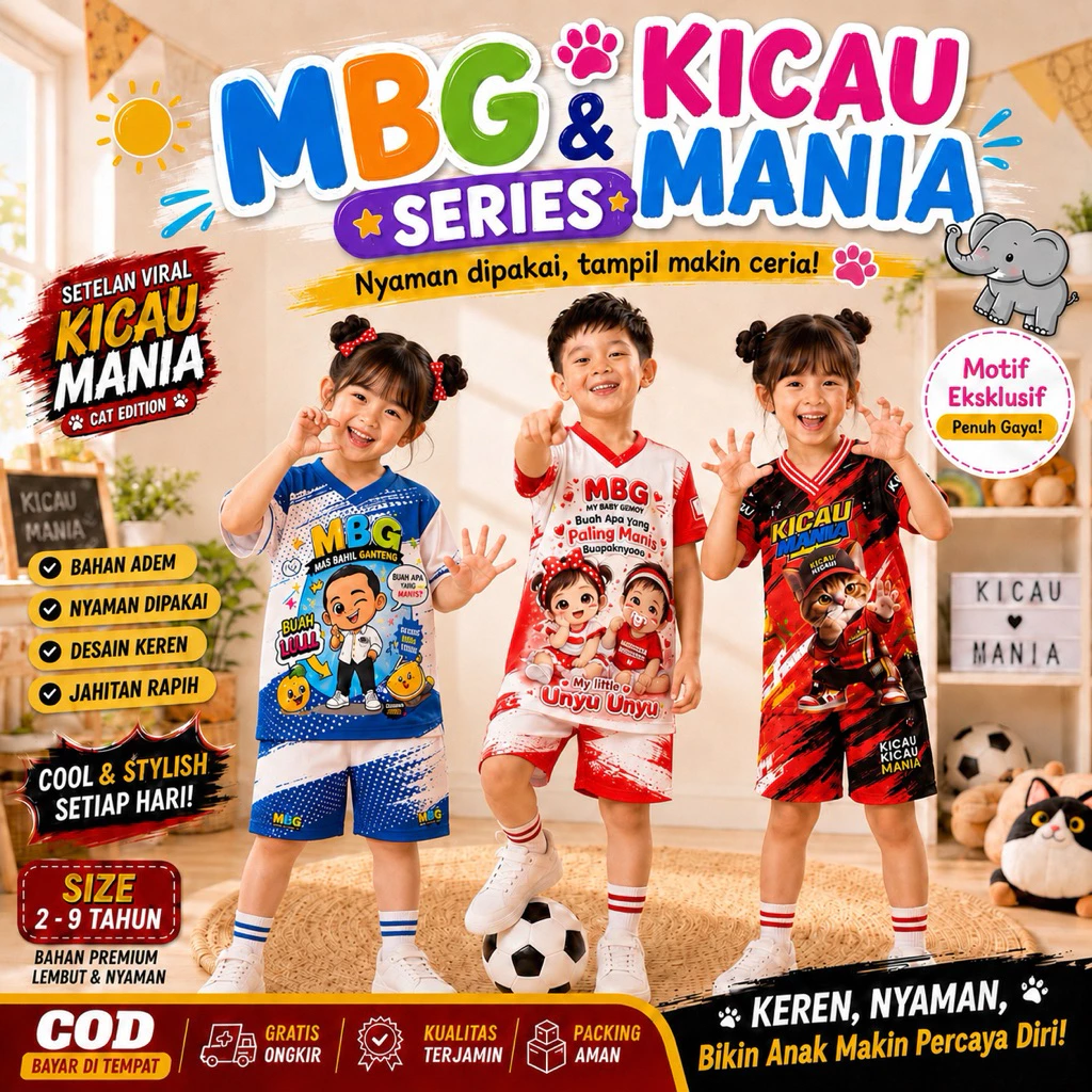 Setelan Anak Kemerdekaan